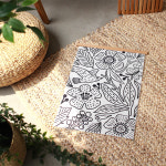 [말랑루나]숲속의 새 BIRDS FOREST FABRIC POSTER 우드 행잉 프레임 포함 : MallangLuna