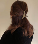 소소 삼각 세로 헤어악세사리 집게핀 : 베네노