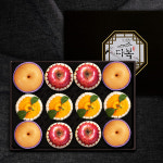 [이룸팜스]다복 명품사과.배.한라봉 혼합세트4호 5kg(사과4입,신고배4입,한라봉4) : 보섭이네푸드스토리