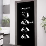 현관문리폼세트 dmij389 아이러브퍼피/방문시트지 : 아름드리디자인1