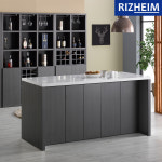 리즈하임 인조대리석 높이720 아일랜드 식탁 수납 홈바 테이블 조리대 1600 : 리즈하임 : RIZHEIM