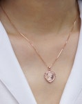 14k 하트 컷팅 엘리자베스 코인 목걸이(펜던트 별도 구매가능) : 쥬얼리봄