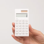 단순생활 휴대용 심플 미니 전자 계산기 화이트 블랙 : 프린텍 공식 스토어