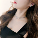 브랜치 큐빅 이어커프 귀걸이 (2colors) : 라피에스