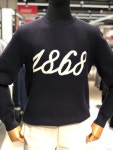 터치감 좋은 1868 레터링 네이비 라운드니트 GDYY941107 : 현대GD 킨록by킨록앤더슨