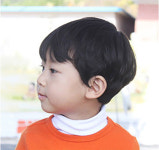 국산 면 아동 페이크 목폴라 : 일루오슈