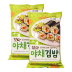 풀무원 꼬마김밥 야채 김밥 세트 124gx2입 아이스박스무료 : 코스트