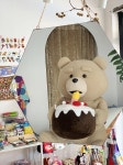 19곰 테드 촛불 켜지는 생일 케이크 봉제 인형 : 넘버슈슈