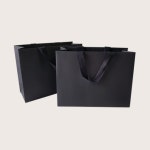 일산커피공장 블랙 크라프트 고급 종이 쇼핑백 300x120x260mm : 일산커피공장