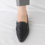 G3076  양가죽  발볼 편한 로퍼 단화 구두 신발 50대 중년 여성 : 미즈걸