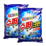(총21kg)슈퍼크린 세탁세제10.5kg2개 가루세제 : 킹스랜드