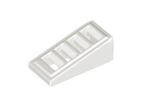 레고부품 슬로프 - White Slope 30 1 x 1 x 2/3 with 4 Slots (61409/6023804) 브릭마켓 : 브릭마켓