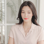 제이로렌 G0169 14K 핑크골드 꼬냑 청다이아 목걸이 : 제이로렌