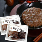 행운식품 수제떡갈비 너비아니 600g 1팩 (3장) : 이현샵