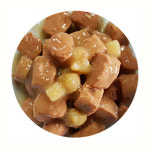 헬로도기 대용량 애견 간식 캔 수제조각 닭고기 야채, 400g, 24개 : 펫 마트