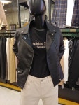 에이치커넥트 페이크 레더 바이커 자켓(30191-111-803-86) : NC송파 H:커넥트