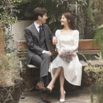 엘린 화이트 원피스 드레스 AASA0022 화이트 고상한 우아한 셀프웨딩 드레스 스냅컷 촬영 돌맘드레스 : 위시웰