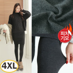 제이피플 여성용 5부피치치렝스 밴딩 기모 4XL 빅사이즈 치마레깅스 : 제이피플