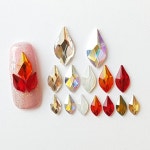 2205 스와로브스키 크리스털 7.5미리 라이트토파즈쉬머. ( Swarovski Flame Flatback Rhinestones ) : 토탈뷰티몰