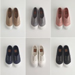 국내 깔끔한 캔버스 데일리 몽몽 스니커즈 6color / 가벼운 여성슬립온 1.5cm : 하비걸