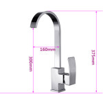 V-6301  긴목 탑볼세면수전 / 키다리 세면기 수도꼭지 / 거위목수전 : 파인힐 마트