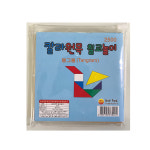 제이아이 2500칼라원목 칠교놀이 탱그램(Tangram) 칼라칠교놀이 7조각 내경 10.3cm 외경11.9cm : 비품닷컴