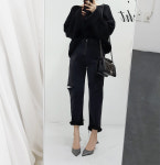 [바이에잇] 소매 롤업 하찌니트 재진행 : 바이에잇