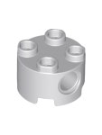 [레고부품] 17485 / Light Bluish Gray Brick, Round 2 x 2 with Pin Holes : 브릭던전