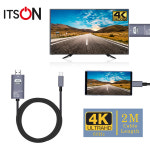 잇츠온 C타입 to HDMI 미러링 블랙 4K 60Hz 스마트폰 TV연결 넷플릭스 : 씨케이코리아
