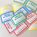 헬로우마이네임이즈 네임스티커 생일 구디백 4color (10ea) : 뎀뎀