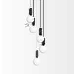 도레미5등 펜던트(E17/블랙) : 주식회사 갤러리하우스