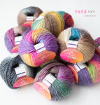 10+1 서비스 오슬로울 그라데이션 목도리실 뜨개실 Oslo wool  털실 : 푸미스토리 행복한 취미세상