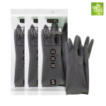 [홈에디션 명진]  모던 그레이 고무장갑 3개세트 : 에스제이홈데코