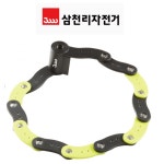 삼천리자전거 12관절 자물쇠 네온그린 자전거 오토바이 : 그랜드토이