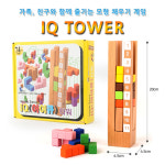IQ 아이큐 EQ 이큐 레벨타워 아이큐타워 창의력 놀이완구 두뇌개발 어린이 원목 교구 : 스토어팝