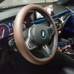 탑라이더 자동차 가죽 타공 핸들커버 : 탑라이더