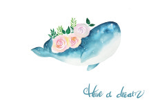 따쟁이공방 캘리그라피 고래의꿈 7종 엽서 세트 : 이데아컴