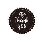 땡큐스티커 THANK YOU 라벨 원형스티커 비누스티커 포장스티커 : 보틀랩