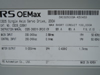 RS AUTOMATION RS OEMax AC SERVO DRIVER CSD5_02BX1 200W : 서진자동화