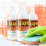 사사삭1L+일회용칫솔 화장실 크리너 요석 줄눈 찌든떼 제거제 클리너 : 월드크린