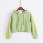 여성 가을 후드티 여자 맨투맨 아일렛 그린 상의 W16825 : 워니리