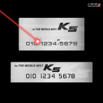 MiniF MFSL-44 K5 스틸라벨 주차번호판 : 티커벨