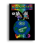 BUNNIES GO AROUND THE WORLD / 일러스트 액자 : 올뉴프레임