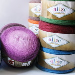 대용량실 알리제 앙고라골드그라데이션 : 장미모사