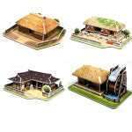 전통가옥 4종 크래커플러스 기와집 초가집 물레방앗간 까치구멍집 : 키트모아