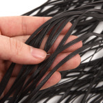 인조가죽 폴딩 레이스끈 5MM - 딥브라운 /레더노리 : 레더노리