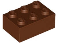 레고부품 브릭 - Reddish Brown Brick 2 x 3 (3002/4216668) 브릭마켓 : 브릭마켓