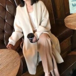 쎄씨,뽐(구제 수제의류 판매) | 숄카라 루즈핏 롱 가디건[379kw17587] : 뽐남