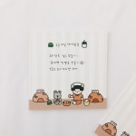 찜질방 만쥬 떡메모지 : 만쥬네 문방구
