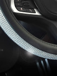 크리스탈 여성 자동차 핸들커버 가죽 bmw 벤츠 미니 : 주식회사 차바치